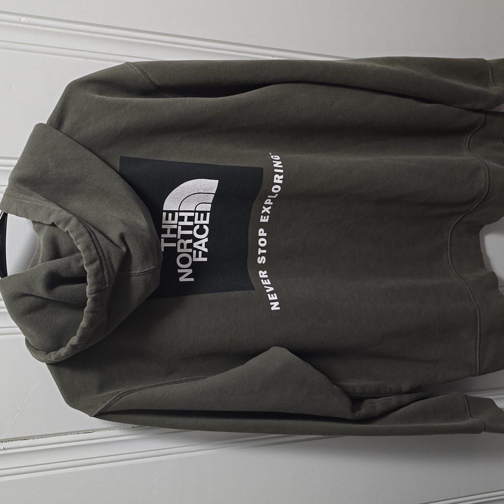 The North Face Never Stop Exploring Green Drawstring Hoodie Size XL